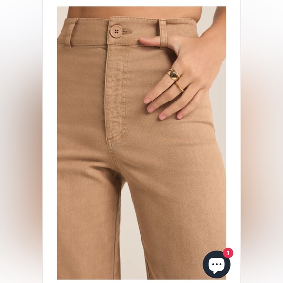 NEW Z SUPPLY rilynn washed pant in burro - Picture 3 of 6